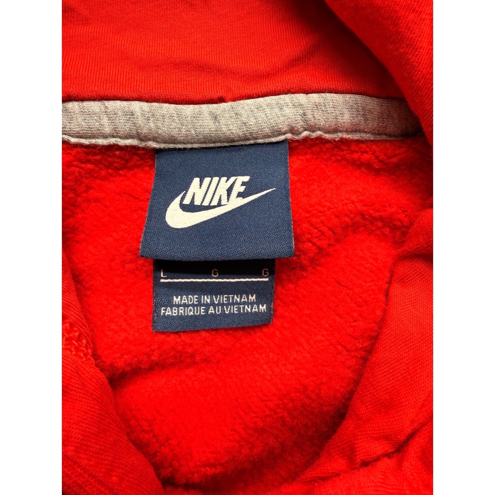 Nike Sportswear Club Fleece Pullover Hoodie Men's Size Large Red 826433-658 - Picture 2 of 8